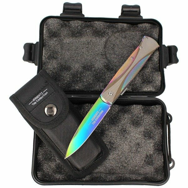 Herbertz TOP-Collection taschenmesser 9 cm, Titan, schillernde Oberfläche