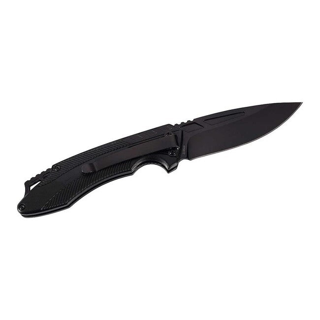 Herbertz taschenmesser 9cm, aluminium rot-schwarz