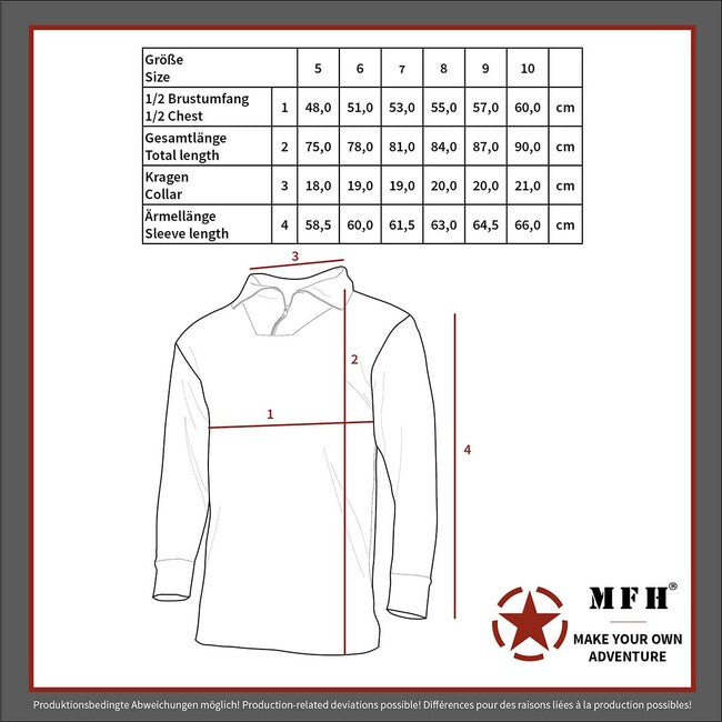 MFH T-shirt BW, OD grün