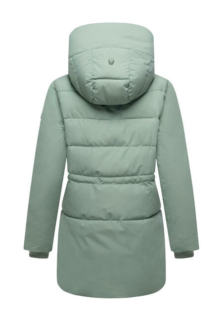 Marikoo Delilah16 rauchiges Minze damen winterjacke mit kapuze