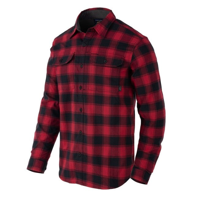 Helikon-Tex Hemd GreyMan - Coral Crimson Checkered