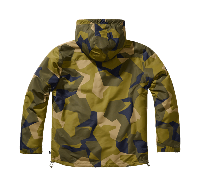 Brandit Frontzip Windbreaker jacke, schwedisch camo
