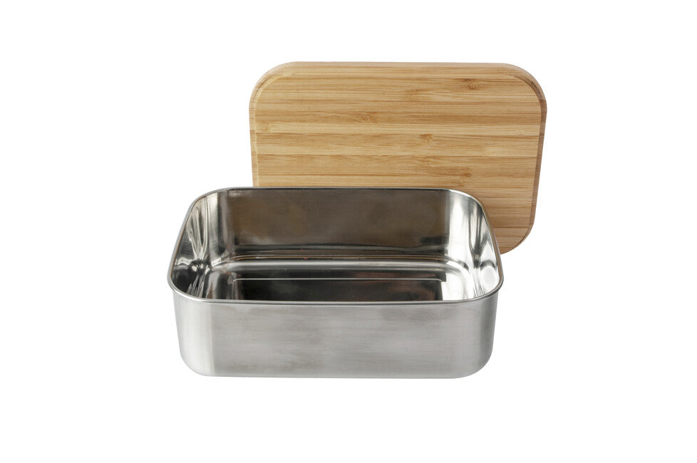 Origin Outdoors Bamboo Obedovy box z nehrdzavejucej ocele 1,2 l