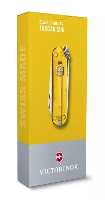 Victorinox Vreckový nôž Classic SD Transparent, žltá