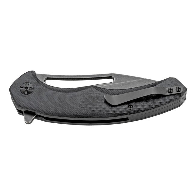 Herbertz Einhand-taschenmesser 9,5cm strukturiertes G10, schwarz