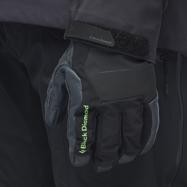 Black Diamond Punisher lederhandschuhe, schwarz