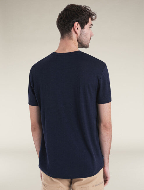 Icebreaker Men's Merino Short Sleeve T-shirt 150 Tech Lite III, dunkelblau