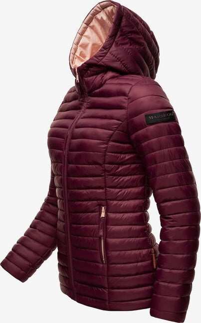 Marikoo ASRAA damen-Übergangsjacke mit Kapuze, wine