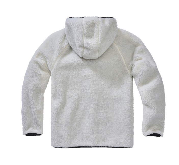 Brandit Teddyfleece Worker fleece-kapuzenjacke, weiß