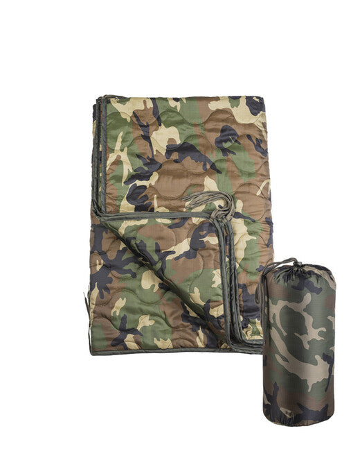 Mil-Tec Einsatz für Poncho, Woodland 210 x 150 cm