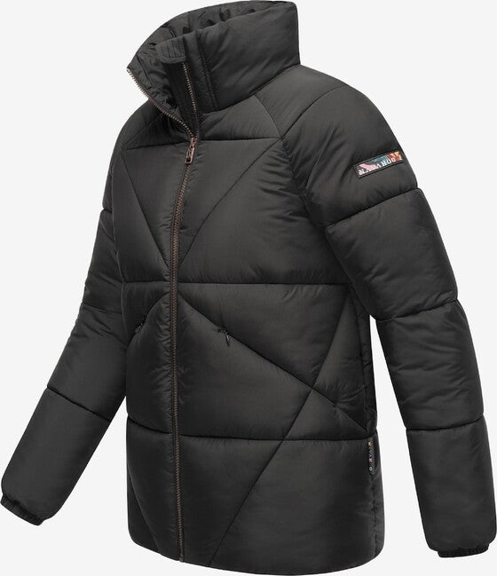 Navahoo Schokolinaa damen kurze Winterjacke, schwarz