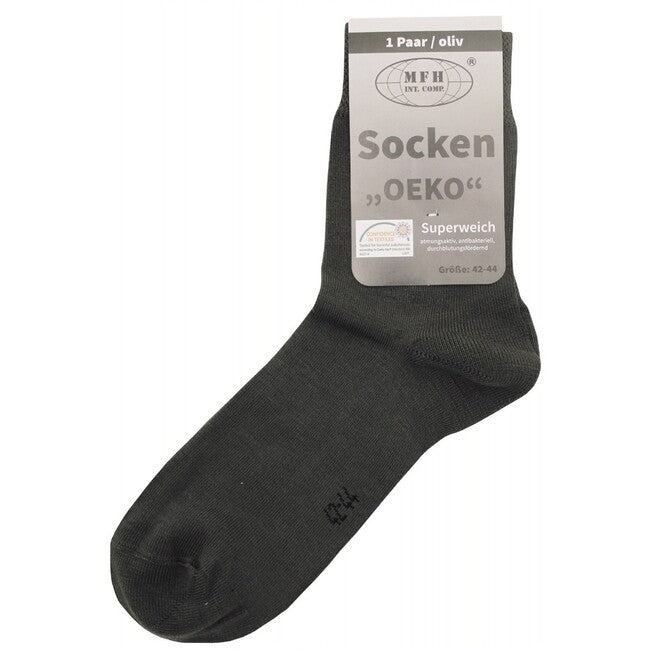 MFH socken, "Oeko", OD grün