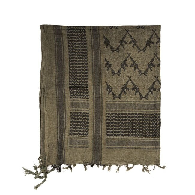 Mil-Tec SEMAGH Halstuch Halstuch, OLIVE/ SCHWARZ