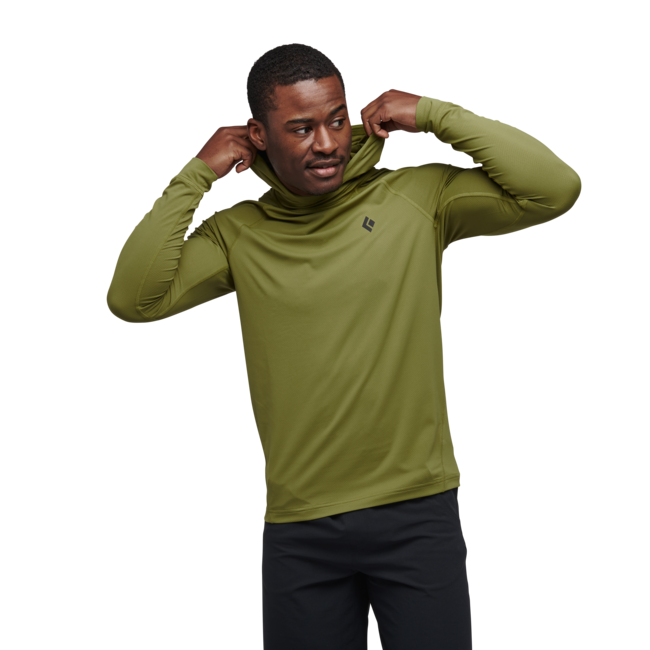 Black Diamond Alpenglow herren sweatshirt, Camp green