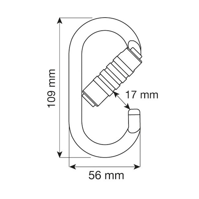 Camp Oval Pro 3Lock karabiner stahl