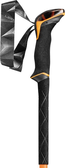 LEKI Sherpa Lite trekkingstöcke, neonorange-schwarz-denimblau, 100 - 135 cm