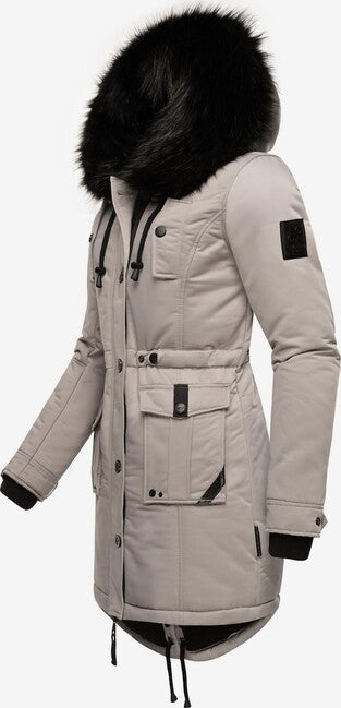 Navahoo Luluna Princess damen Winterjacke mit Kapuze, zinkgrau