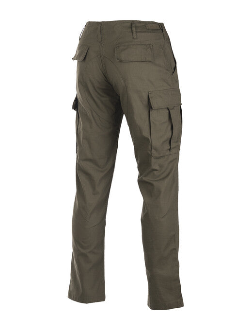 Mil-Tec US BDU SLIM FIT Hosen Feld rip-stop olivfarben