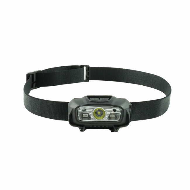 Technik XTE Stirnlampe mit gummiertem, LED, USB-C, rotlicht, stroboskop