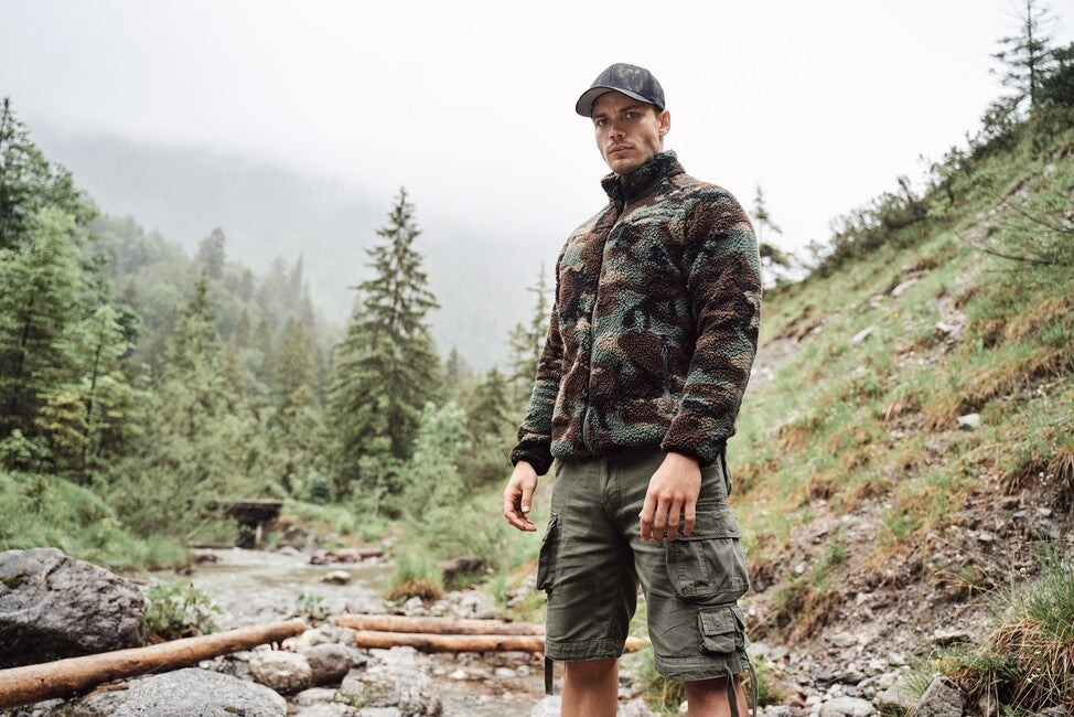 Brandit Savage Vintage Shorts, Swedisch camo