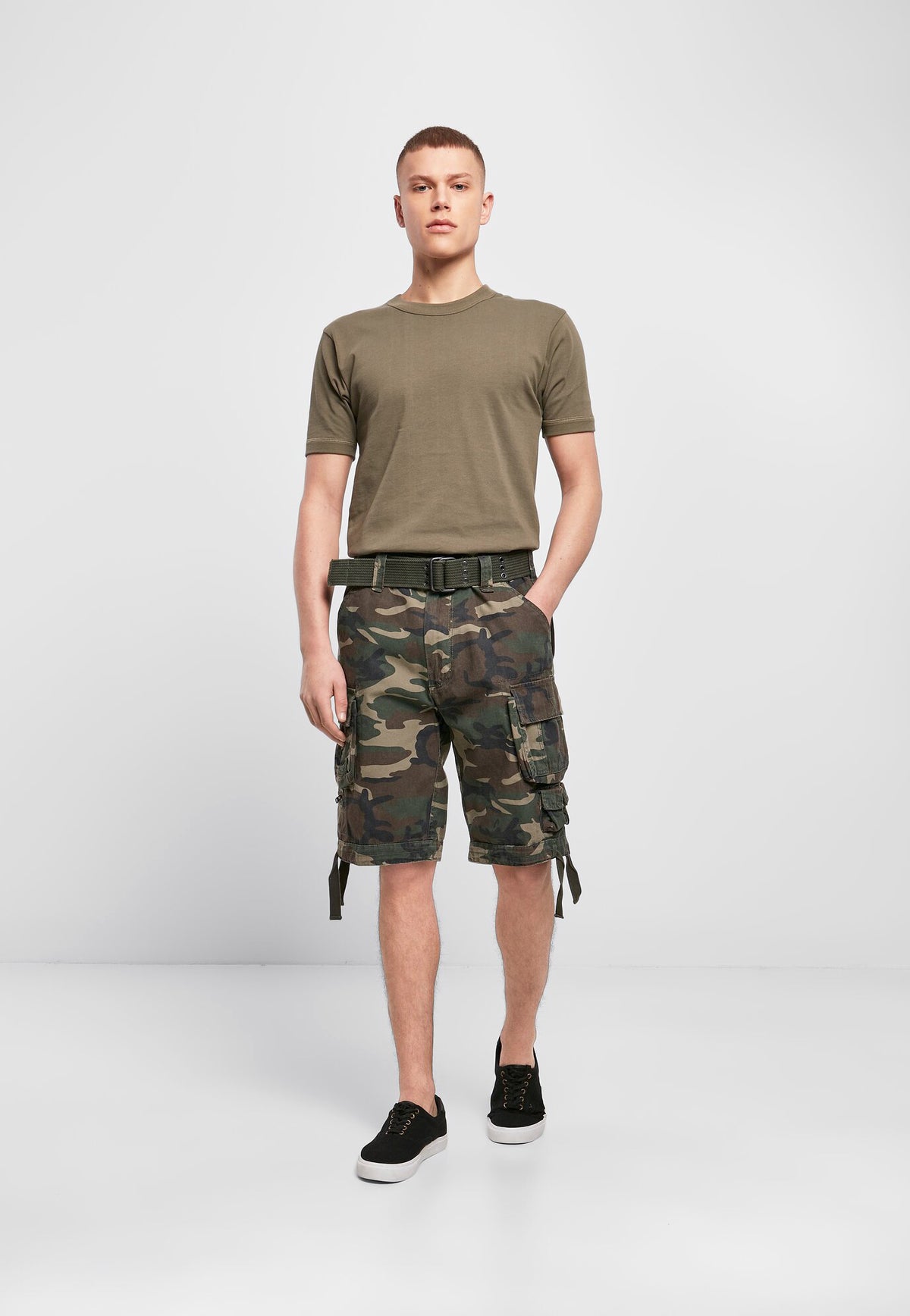 Brandit Savage kraťasy Vintage, Woodland