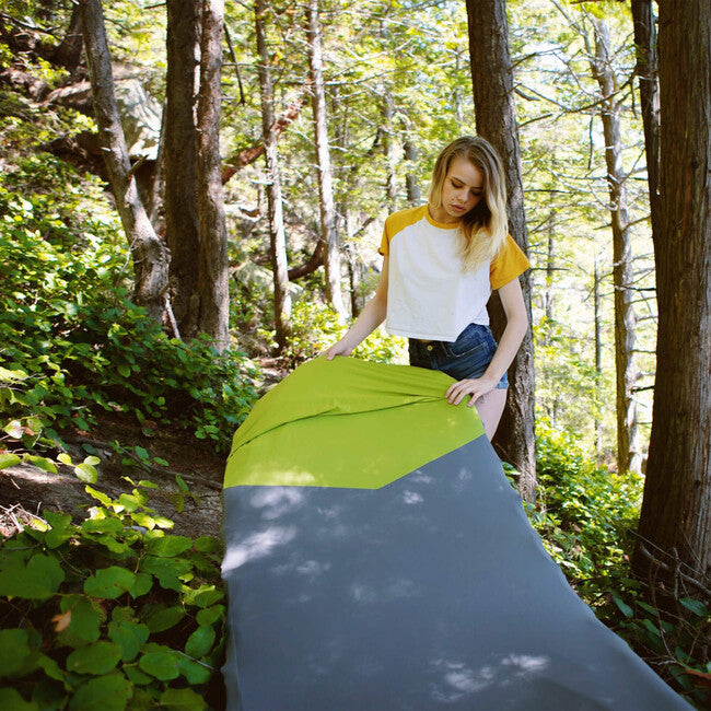 Klymit Luxe V Sheet XL Sleeping Pad Protective Cover, Green-Grey