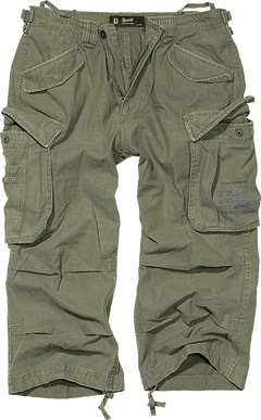 Brandit Vintage Industry 3/4-Shorts, oliv