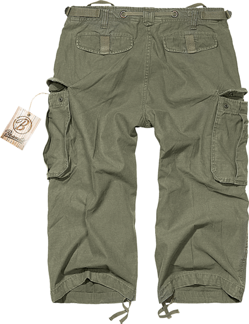 Brandit Vintage Industry 3/4 shorts, oliv