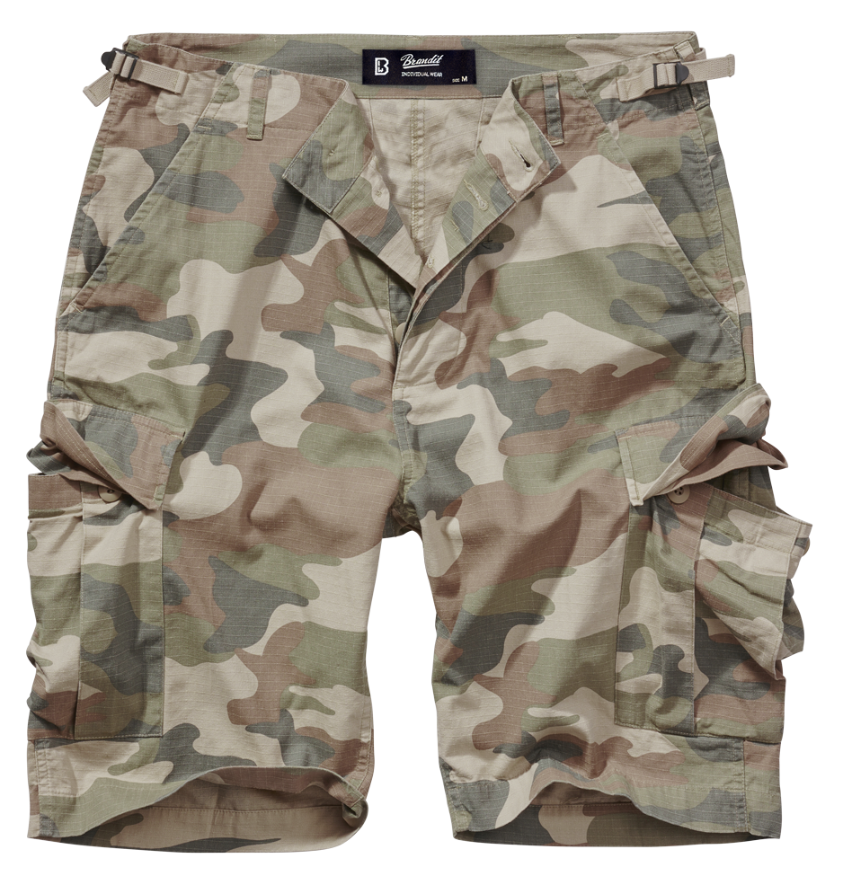Brandit BDU kraťasy Ripstop, Light woodland