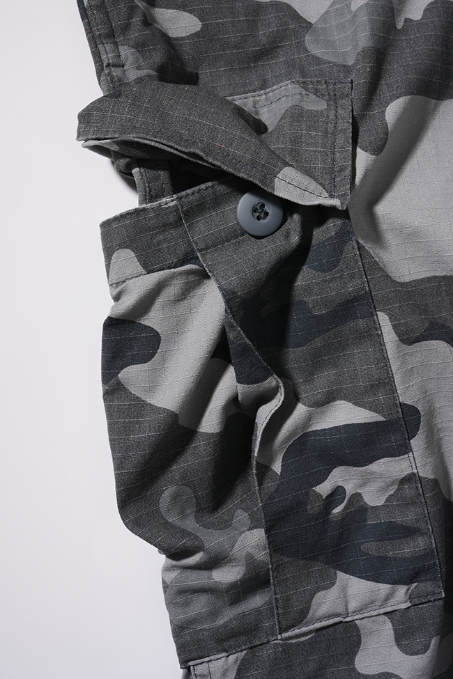 Brandit BDU kraťasy Ripstop, grey camo