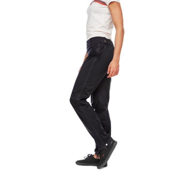 Black Diamond Stormline Stretch Full Zip Rain αδιάβροχο παντελόνι γυναικείο, μαύρο