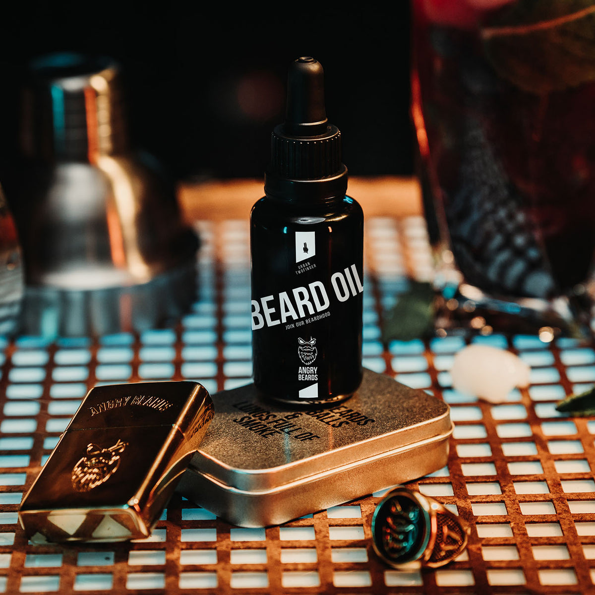 ANGRY BEARDS Urban Twofinger olej na bradu a fúzy, 30 ml