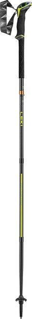 LEKI Sherpa FX.One Carbon Trekking Poles, Natural Carbon-Neon Yellow-White