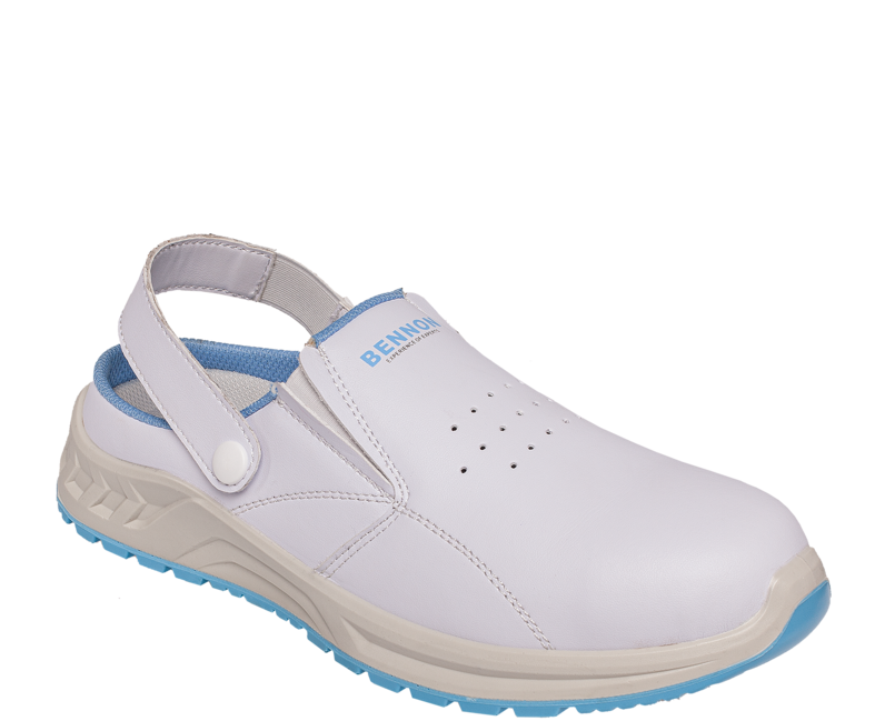 Bennon Work Shoes WHITE OB Slipper