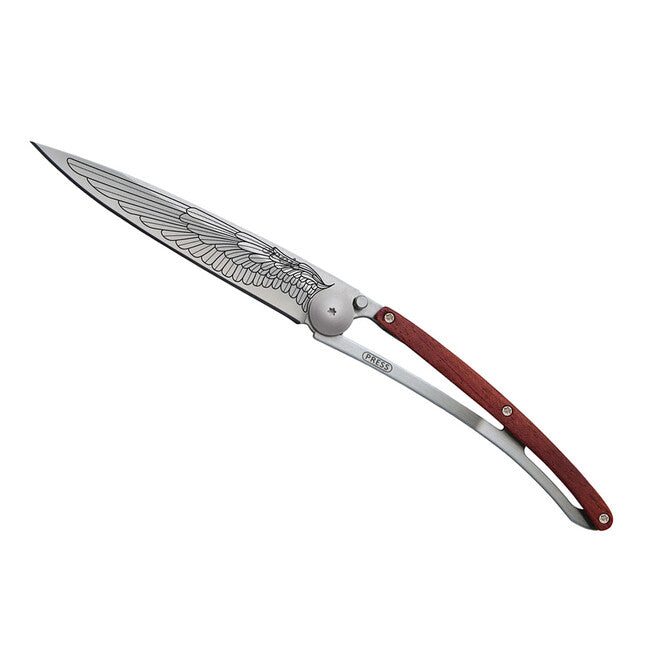 Deejo Tattoo Wing schließmesser coralwood