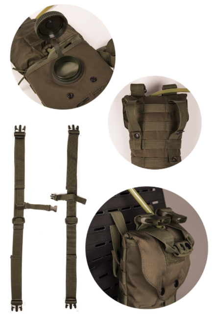 Mil-Tec Hydration Backpack Laser Cut 2.5L, Black