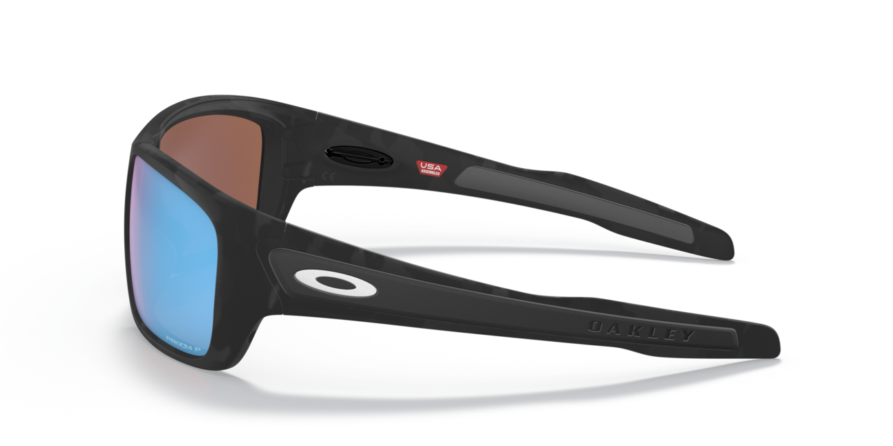 Oakley Turbine Sunglasses, Matte Black Camo Frame, Prizm Deep Water Polar 65 Lenses