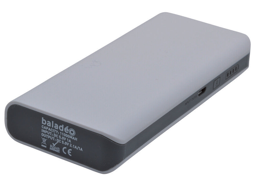 Baladeo PLR905 Powerbank S11000 2x USB, weiß