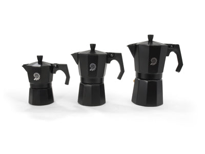 Origin Outdoors Espresso Moka Pot 9 Cup, Black