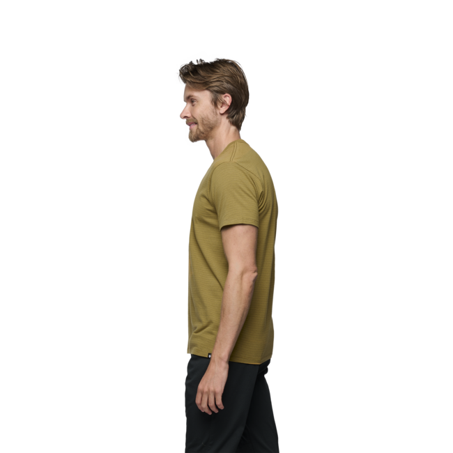 Black Diamond Bd Stripe herren kurzarm-T-shirt, dunkel curry-amber