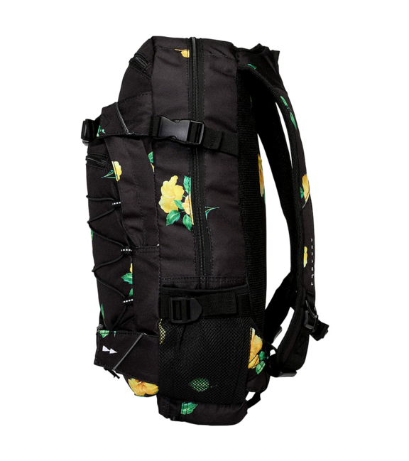 Forvert Louis Allover Backpack 20L, Black Hibiscus