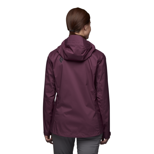 Black Diamond StormLine Stretch Rain Shell damen-Regenjacke, brombeere