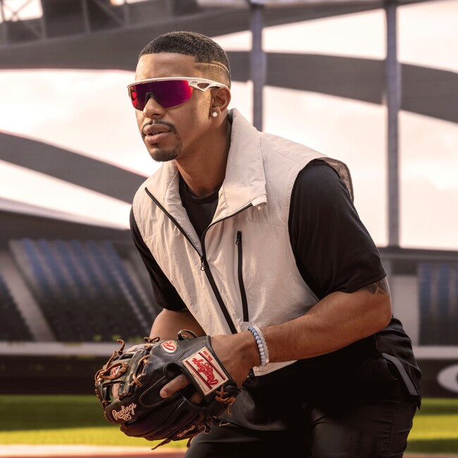 Oakley SPHAERA sonnenbrille mit rahmen Matte White und mit dias Prizm Field 36