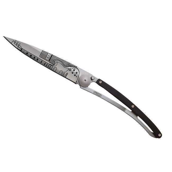 Deejo Tattoo Rock´n Roll Folding Knife, Wood
