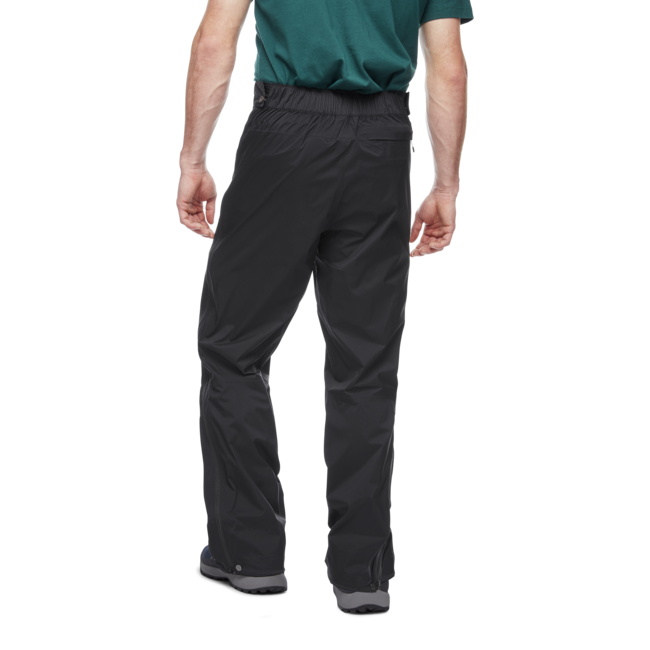 Black Diamond Men's Stormline Stretch Full Zip Regenhose, schwarz