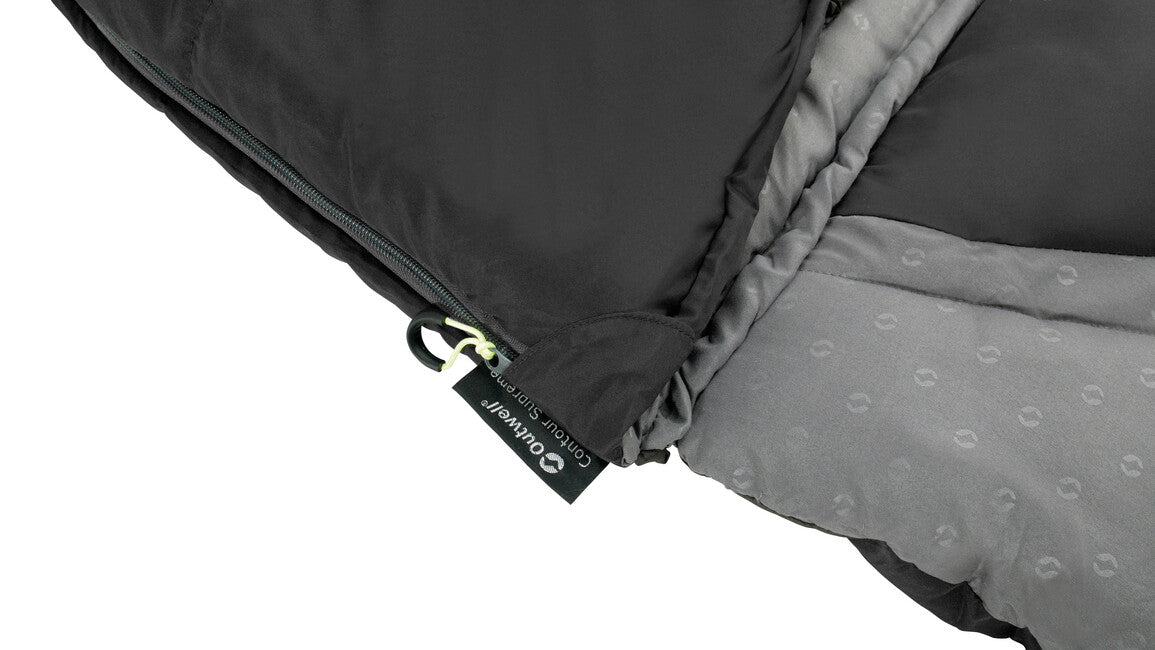 Outwell Contour Sleeping Bag Left, Midnight Black