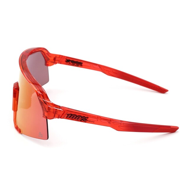 100% S3 LE Sunglasses Peter Sagan, Gloss Translucent Red - Hyper Red Mirror
