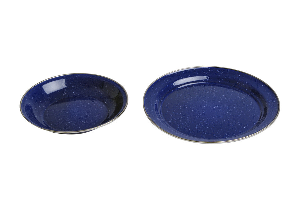 Origin Outdoors Emaille Teller 20 cm blau tief