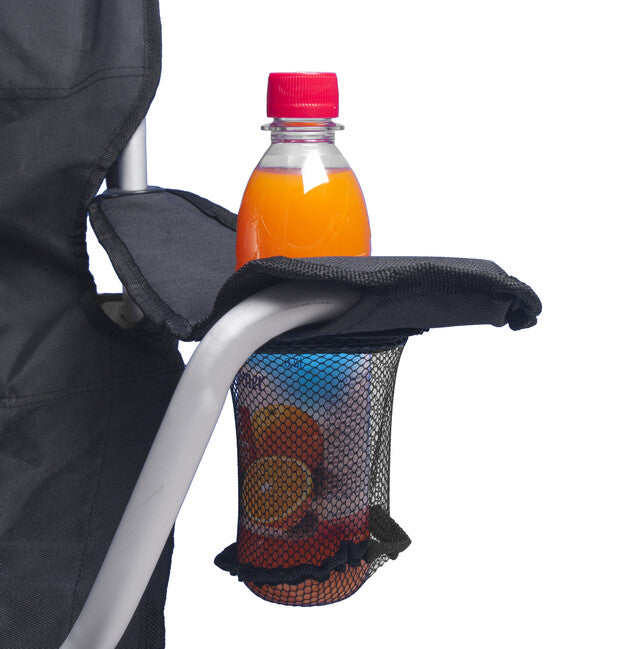 BasicNature Comfort Travel Chair, Schwarz