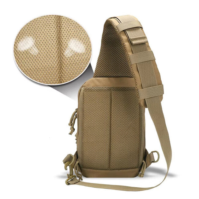 DRAGOWA TACTICAL Mike Single-Strap Backpack, Black